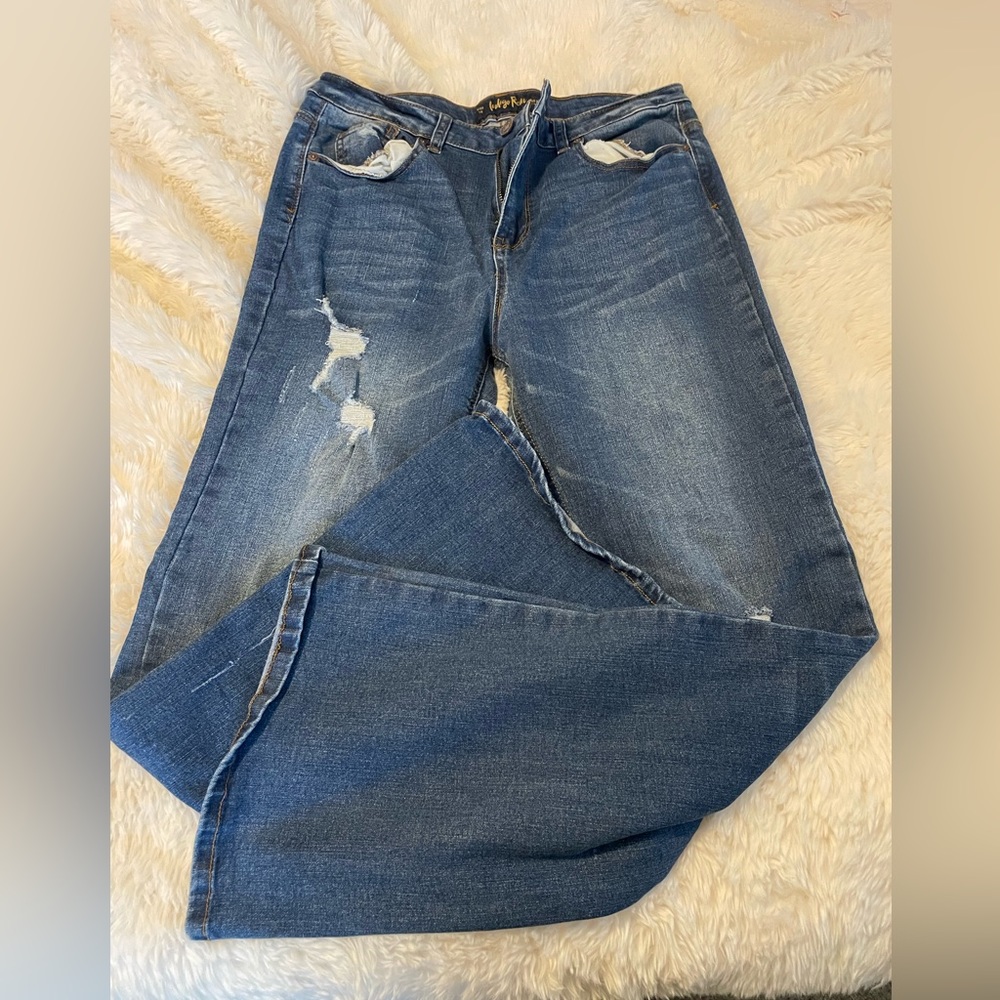 Indigo rein fare leg jeans